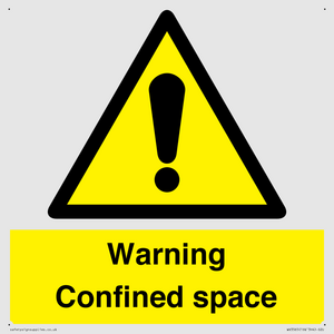 Warning Confined space